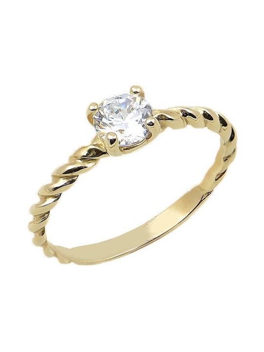 Savvidis Single Stone from Gold 14K