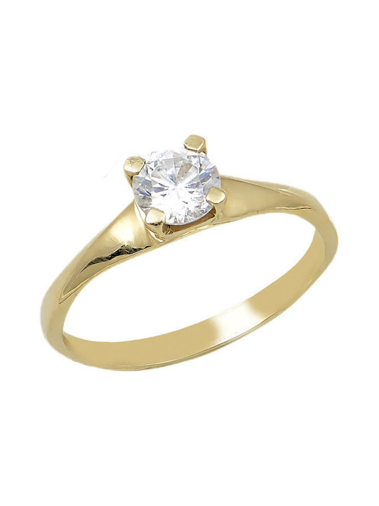 Savvidis Single Stone from Gold 14K