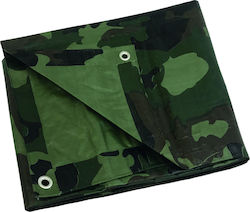 Praktiker Αδιάβροχος Μουσαμάς 110gr/m² 4x4μ. Ελαφρού Τύπου Χακί