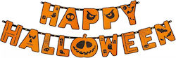 Happy Γιρλάντα για Party Halloween σε Πορτοκαλί χρώμα 185εκ.