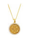 Art d or Pendant Kids Talisman Double Sided with Chain Constantine from Gold 9K ARDP-KAL-214