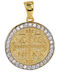 Tasoulis Jewellery Collection Μενταγιόν Παιδικό Φυλαχτό Κωνσταντινάτο από Χρυσό 9K 9K540-1KON