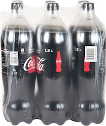 Coca Cola Zero Кола с Газировка Без Захар 6x1500ml Coca Cola Zero Кола с Газировка Без Захар 6x1500ml