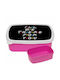 Koupakoupa Plastic Lunch Box Friends I I'll Be There You Pink 18x13cm