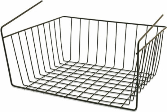 Hängendes Metallregal 33,5x28x17cm Grau