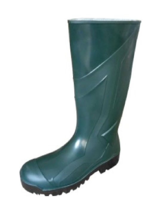 Work Wellies Knee Green