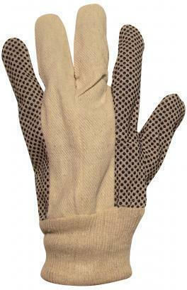 Arbeitshandschuhe Beige PVC/Baumwolle 1Stück