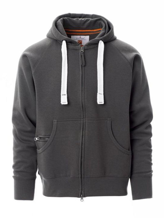 Payper Herren Langarm Sweatshirt Arbeit Gray mit Kapuze