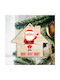 Christmas House Ornament Beige