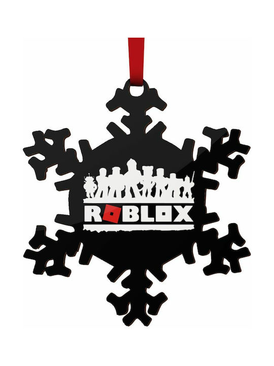 Roblox Team Висяща Снежинка Украса Черна