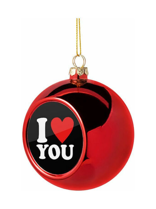 Love Hanging Ball Ornament Ornament Plastic Red...
