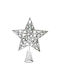 Christmas Christmas Tree Topper Ornament Silver 25x25cm