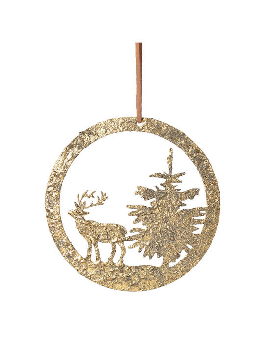 Kaemingk Weihnachtshänger Baum Metallisch Gold