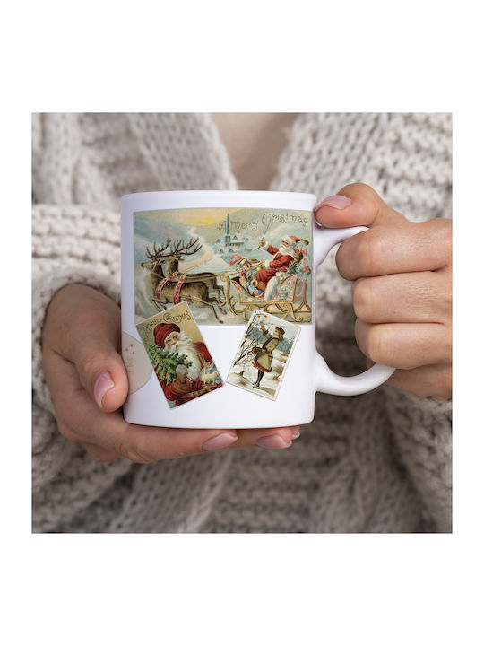 Christmas Mug Ceramic White 1pcs