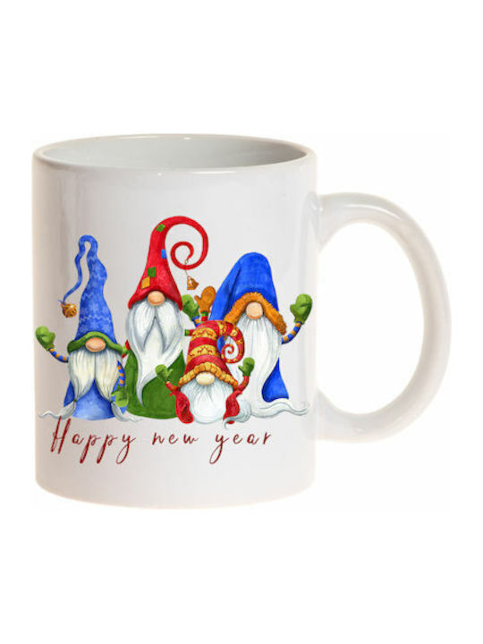 Happy Christmas Mug Ceramic 1pcs