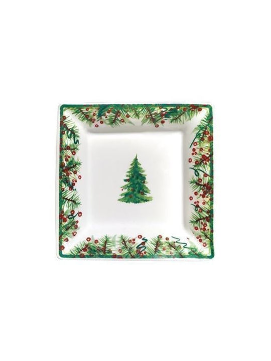Weihnachtlich Essgeschirr Porzellan Orange L10xB10cm.