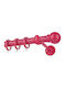 Zogometal Metalic Galerie pentru perdele Cp0058 Simplu Φ25mm 200buc Fuchsia
