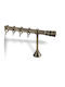 Viobrass Metallisch Vorhangstange Einfach Φ25mm 160cm Bronze