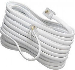 Aiouda Flat Telephone Cable RJ11 6P4C 10m (06196)