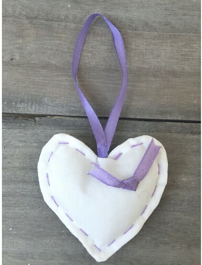 Riniotis Heart Decorative Element for Wedding Favors Lilac 1 Piece