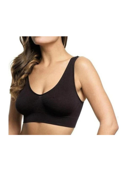 Diana Women's Sports Bra with Light Padding Black