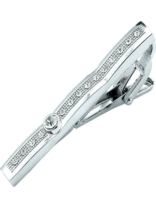 Legend Accessories Metallic Tie Clip Silver 6cm