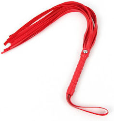 Dream Toys Leather Peitsche in Rot Farbe