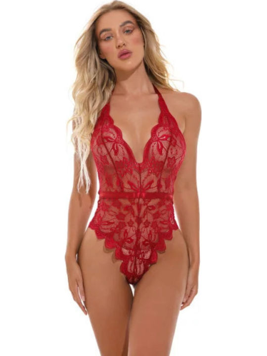 La Lolita Amsterdam Sexy Κορμάκι με Δαντέλα Κόκ...