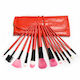 Professional Set with Makeup Brushes made of Synthetic Hair 12pcs