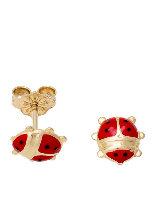 Kids Earrings Studs made of Gold 14K