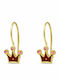 Goldjewels Kids Earrings Pendants Crowns from Gold 9K