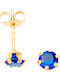 Kontopoulos Kids Earrings Studs with Stones from Gold 14K