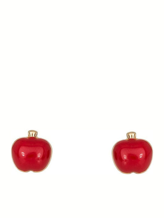 Cercei Fetite Studs Fructe Din Aur 9K