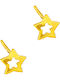 Gatsa Kids Earrings Studs Stars from Gold 9K