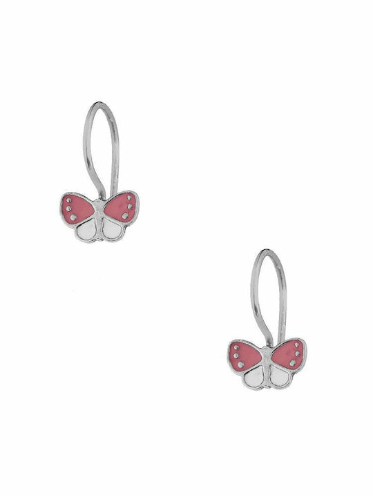 Amor Amor Kids Earrings Pendants Butterflies made of Silver