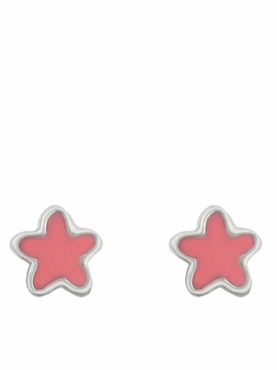 Paraxenies Kids Earrings Studs Stars from Silver