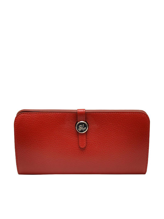 Large Leather Women's Wallet Classic Red