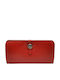 Large Leather Women's Wallet Classic Red
