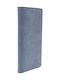 Large Leather Women's Wallet Classic Navy Blue