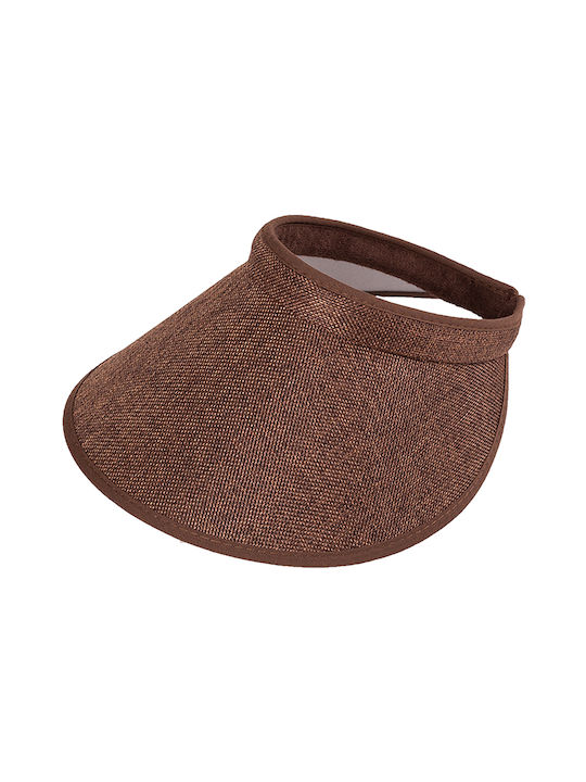 Brims and Trims Femei Wicker Pălărie Visor Brown