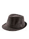 Brims and Trims Fabric Men's Hat Fedora Brown