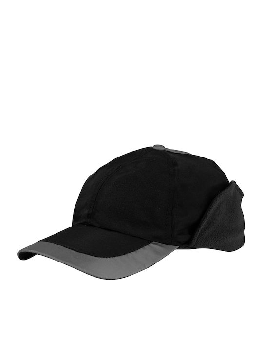 Brims and Trims Υφασμάτινo Ανδρικό Καπέλο Μαύρο