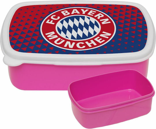 Koupakoupa Plastik Kinder Lebensmittelbehälter Fußball Rosa 18 x 13 x 6cm