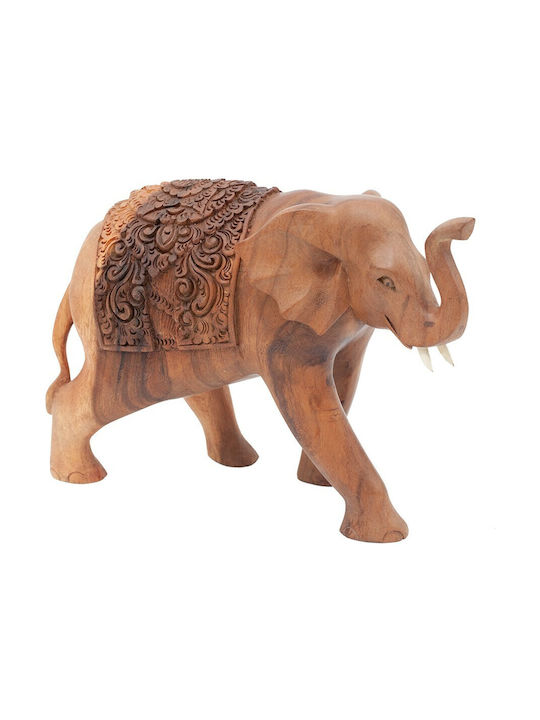 Decorative Elephant made of Wood 30x23x12cm 1pcs