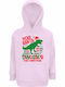 Παιδικό Φούτερ με Κουκούλα και Τσέπες Dear Santa Please Bring A Dinosaur For Christmas Creamy Pink Dear Santa Please Bring A Dinosaur For Christmas