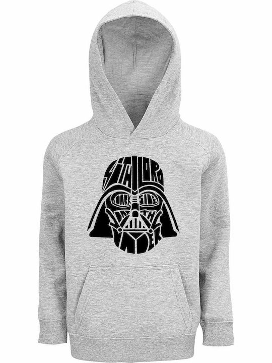 Kids Sweatshirt with Hood and Pockets Grey Mela...