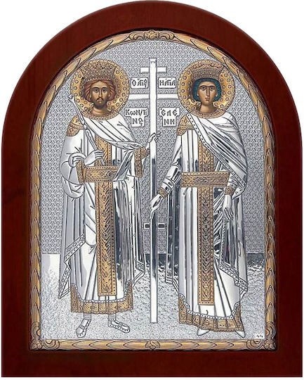 Silver Axion Εικόνα Св. Константин и Елена Silver 11.5x12.5см.