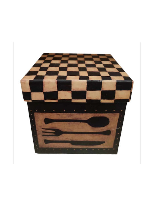 Wooden Decorative Box 15x15x15cm