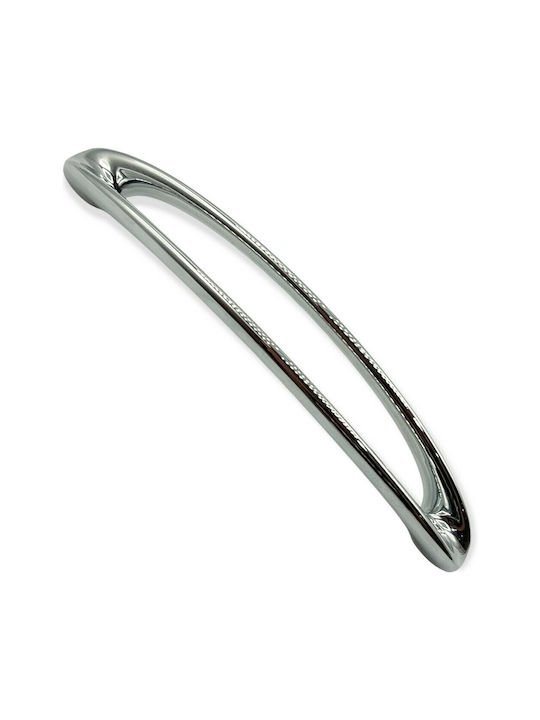 Furnipart Mâner Mobilier din Metal & Zamak Crom lustruit 185mm (Distanța între Centre 160mm) 7536-160-0A 1buc