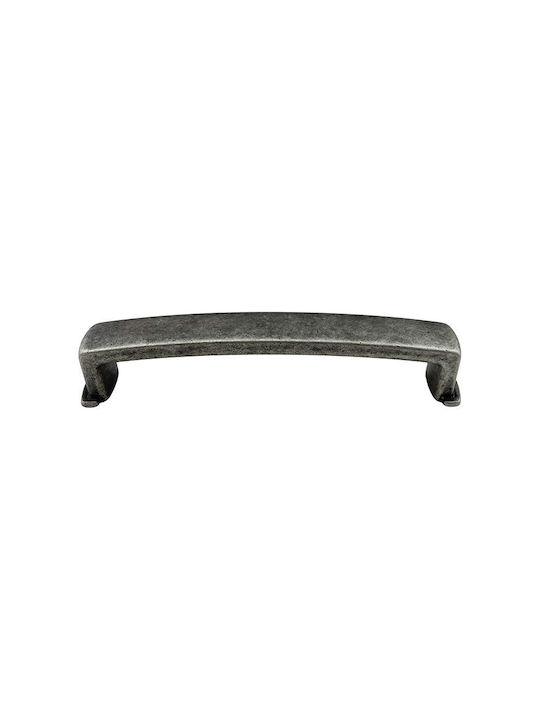 Pamar Handgriff Möbelgriff aus Zamak in Silber Farbe 177mm (Zentrenabstand 160mm) MN-668-160-PEWTER 1Stück